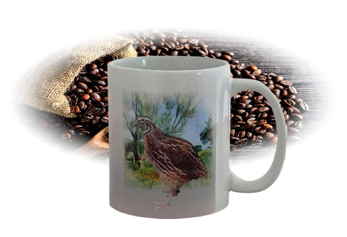 Kaffeetasse Tasse Japanische Legewachtel wildfarbig T11