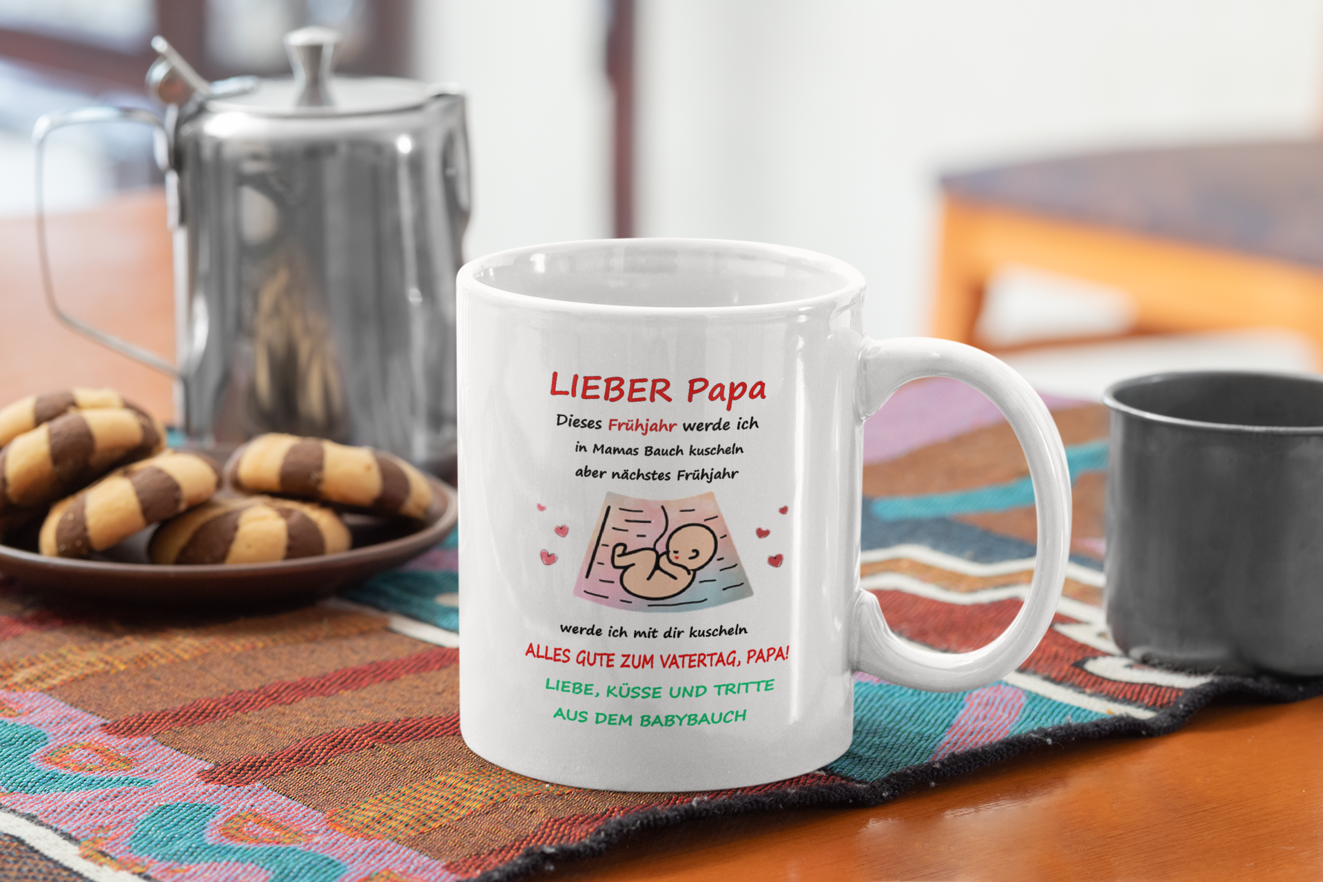 Kaffeetasse Kaffeebecher  Tasse Papa Schwangere Vatertag T39