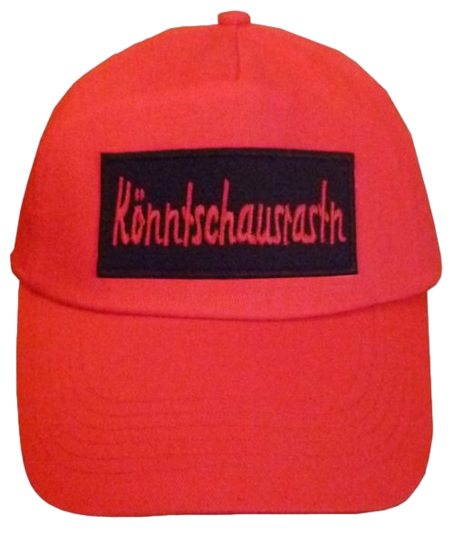 Basecap Cap bestickt ...Könntschausrastn... in rot  (756)