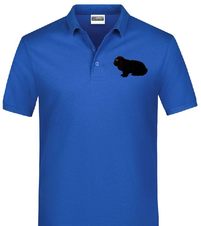 Polo-Shirt bestickt mit Deutscher Widder schwarz P2038 anthrazit 3XL