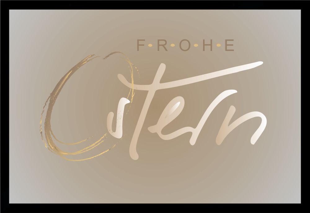 Fußmatte Schmutzfangmatte Abstreicher Frohe Ostern  F771 60x40 cm