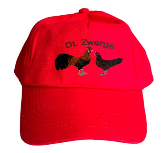 Basecap Cap bestickt .. Deutsche Zwerghühner MB2007 grau