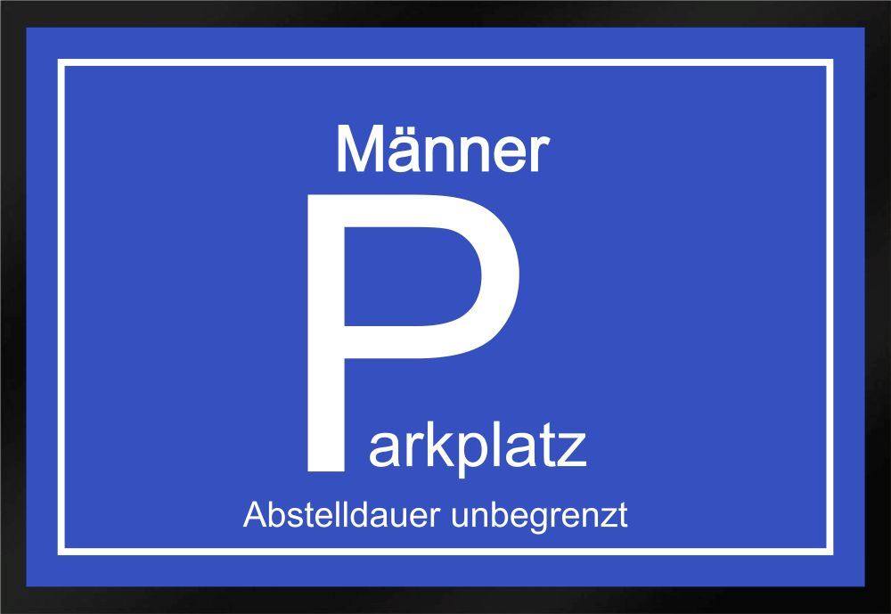 Fußmatte Schmutzfangmatte Auto Männer Parkplatz Abstelldauer F410 60x40 cm