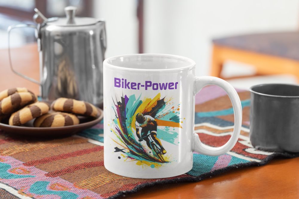 Kaffeetasse Tasse Biker Power T219