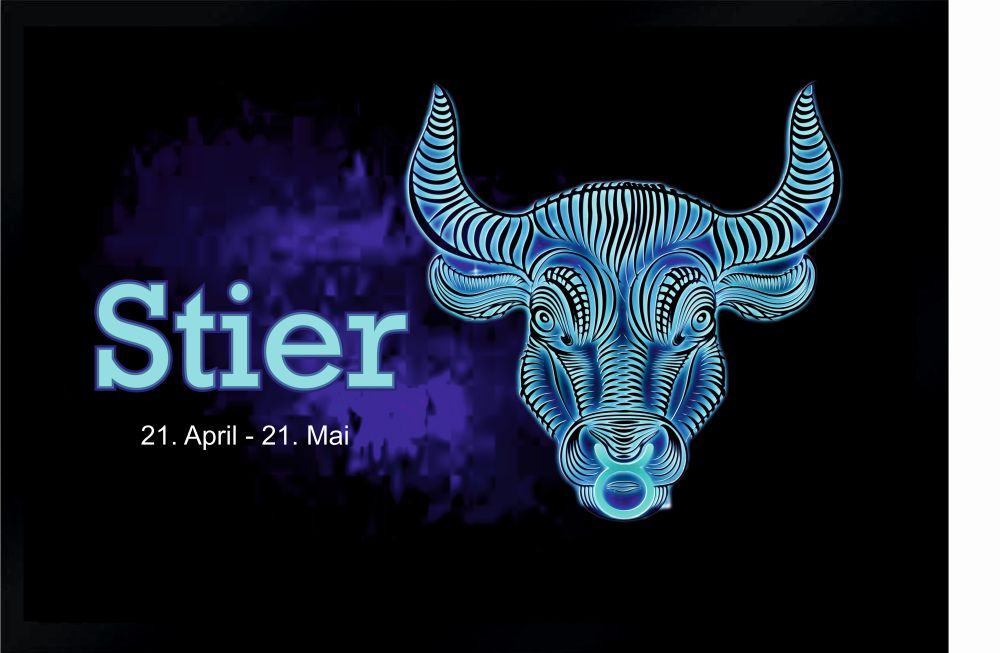 Fußmatte Schmutzfangmatte Sternzeichen Stier F089 60x40 cm