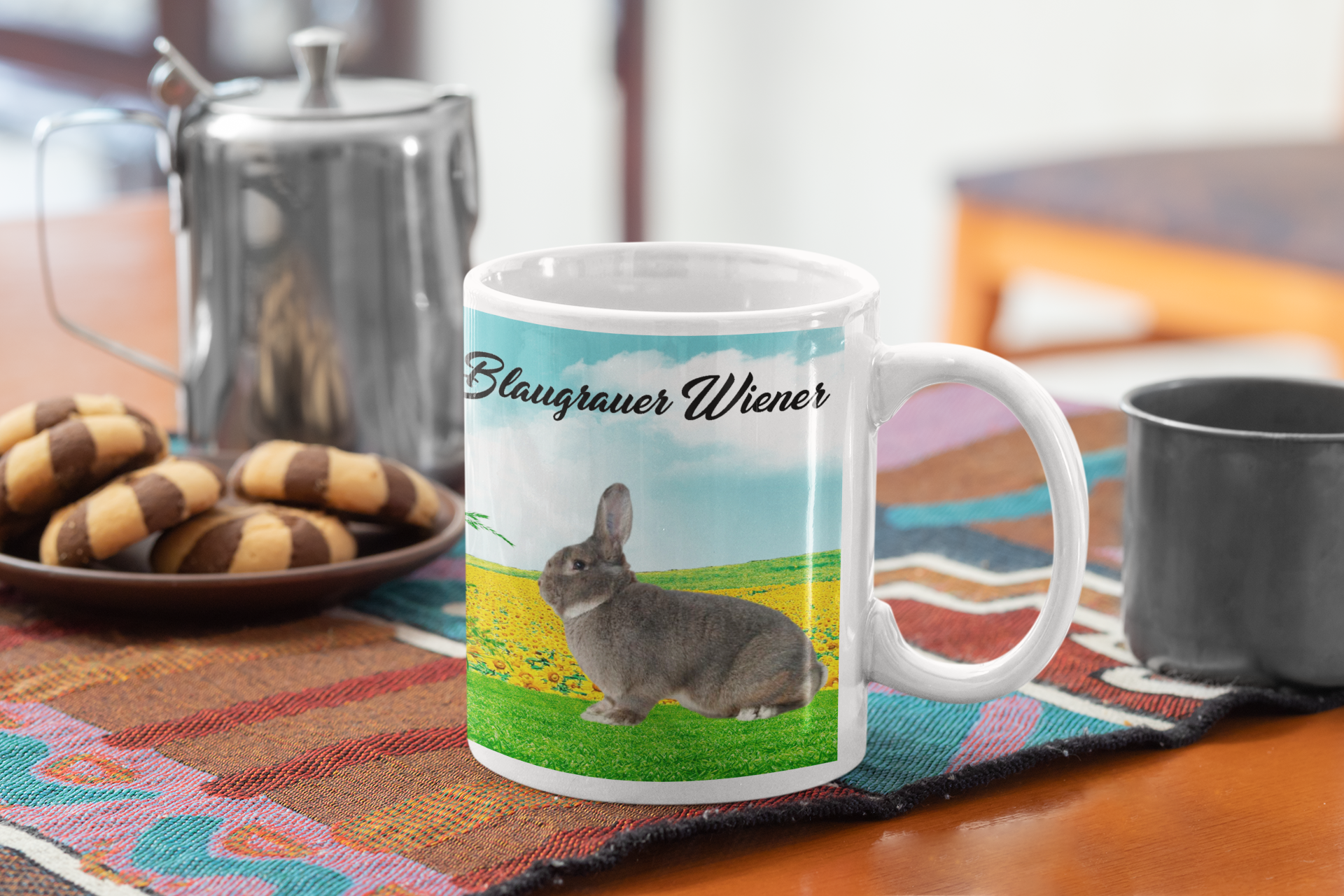Kaffeetasse Tasse Kaninchen Blaugrauer Wiener T46