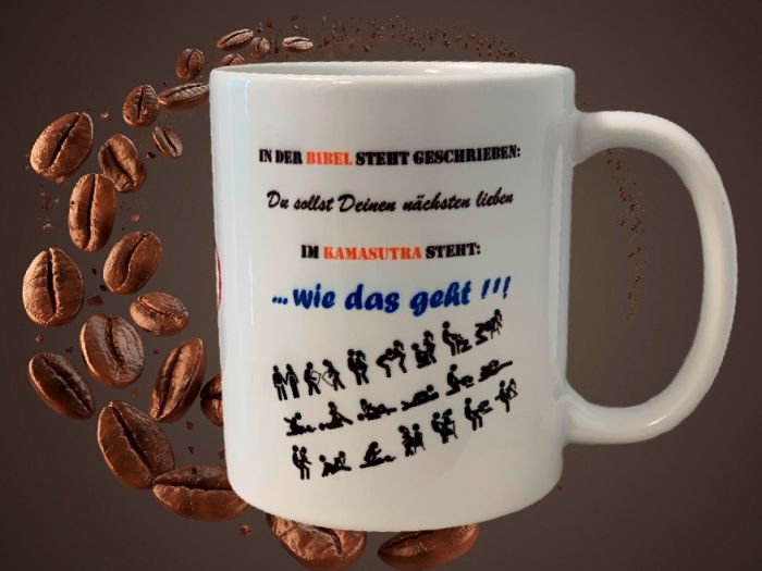 Fun Kaffeetasse In der Bibel steht geschrieben ...  Tasse T4