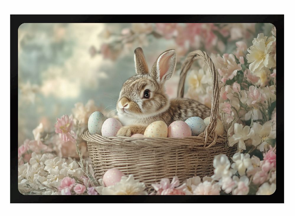 Fußmatte Osterhase Hase Ostereier Kaninchen F2621 60x40 cm