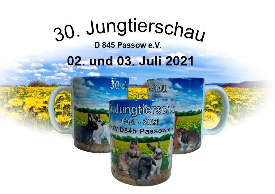 Kaffeetasse 30. Jungtierschau in Passow