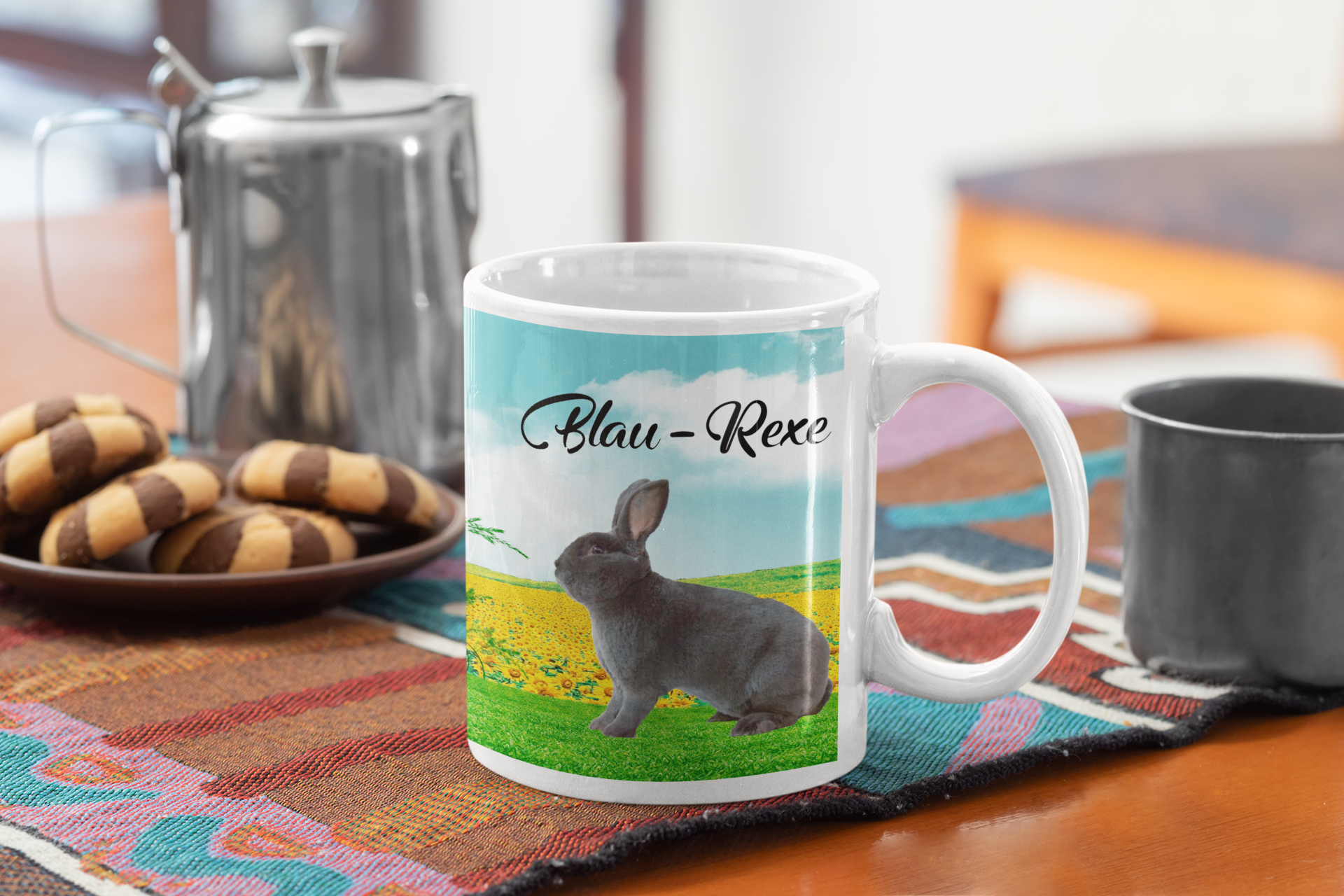 Kaffeetasse Tasse Kaninchen Blau-Rexe Blau Rexe T47