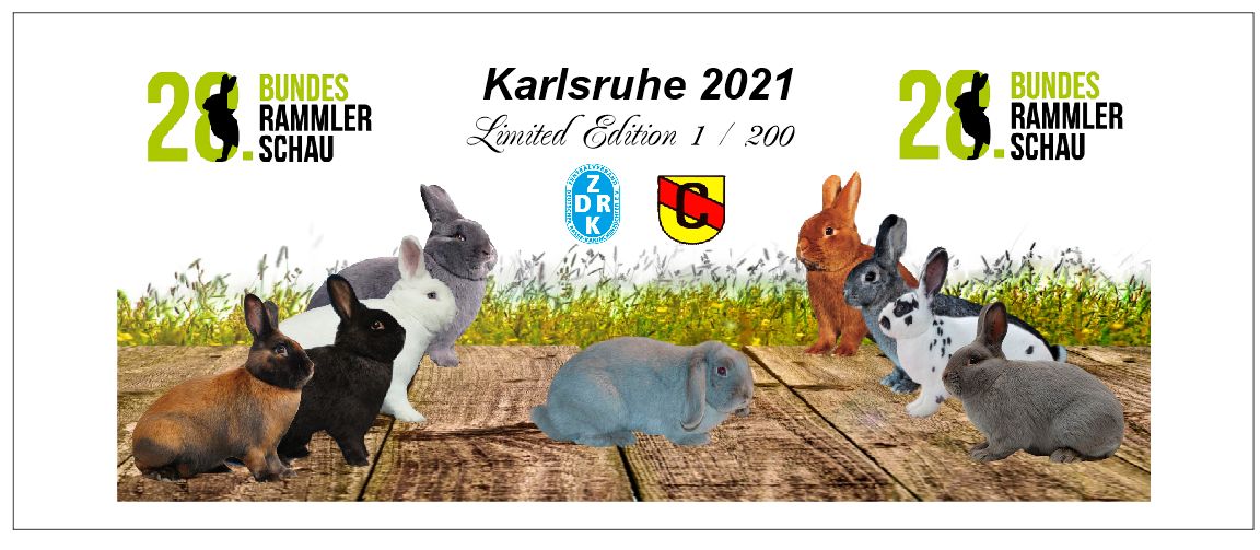 Erinnerungstasse 28. Bundesrammlerschau Karlsruhe 2021 -limitiert auf 200 Stück
