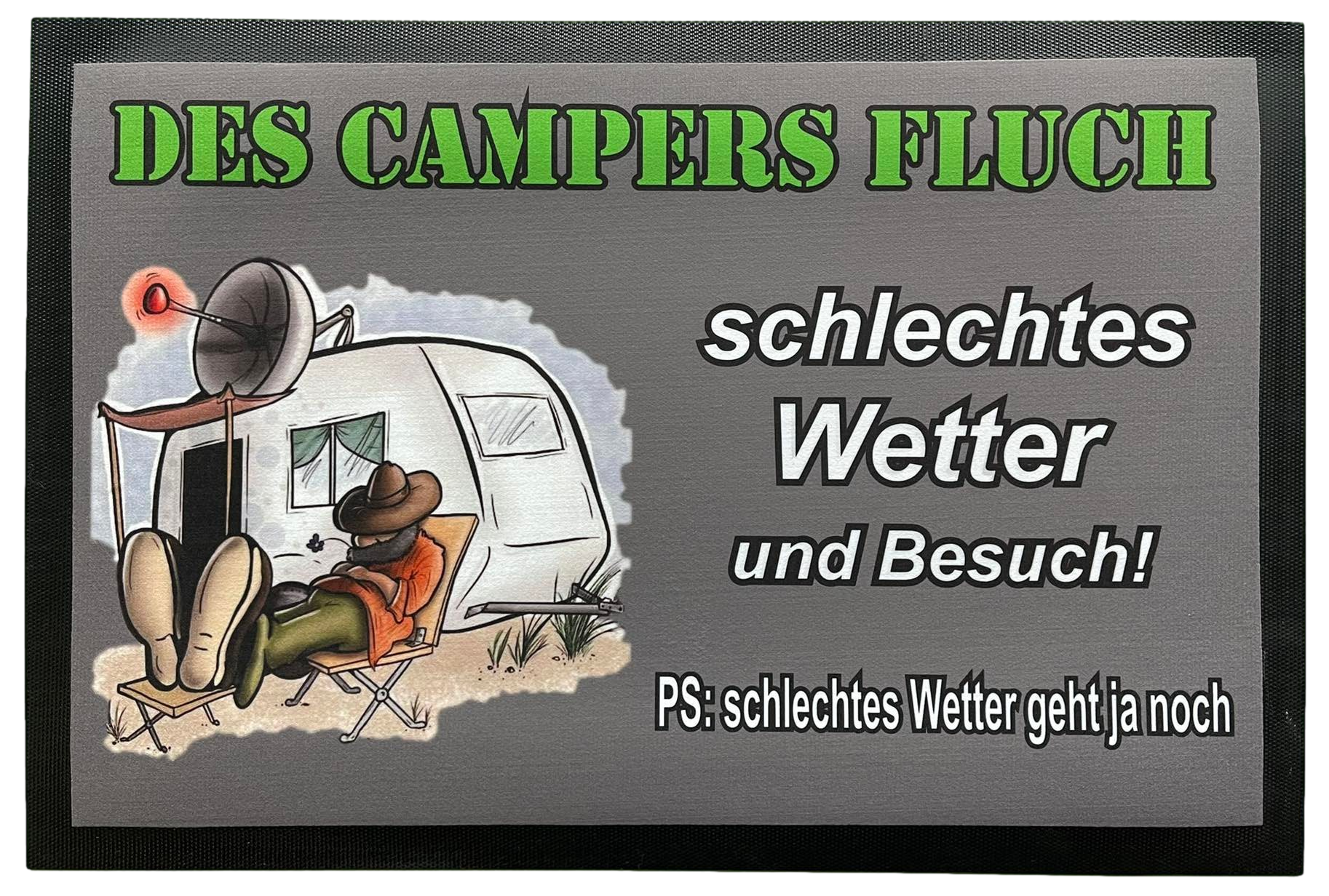 Fußmatte Schmutzfangmatte rutschfest Des Campers Fluch F020 60x40 cm