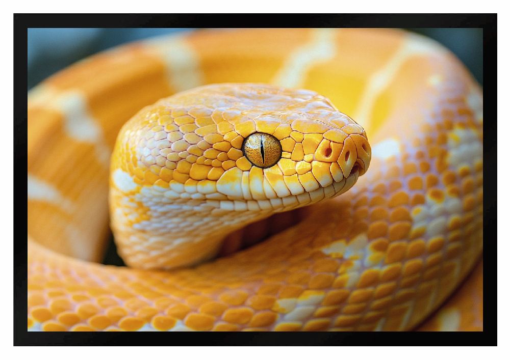 Fußmatte Schlange Natter Schmutzfangmatte F2655 60x40 cm