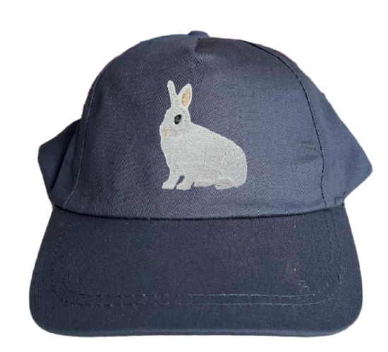 Basecap bestickt .. Kaninchen Hotot MB2053 grau