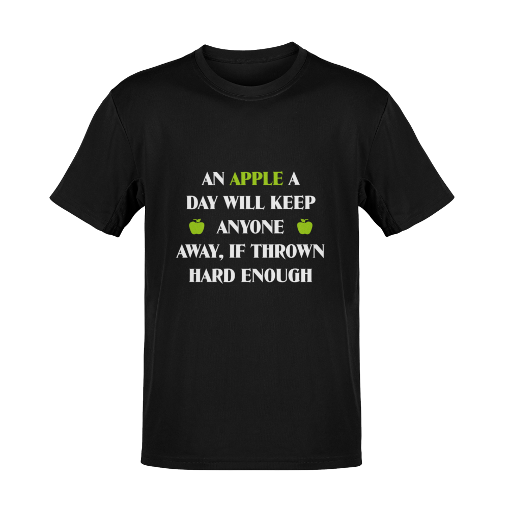 T-Shirt AN APPLE A DAY WILL KEEP ANYONE Sprüche Funshirt TS0714U 3XL