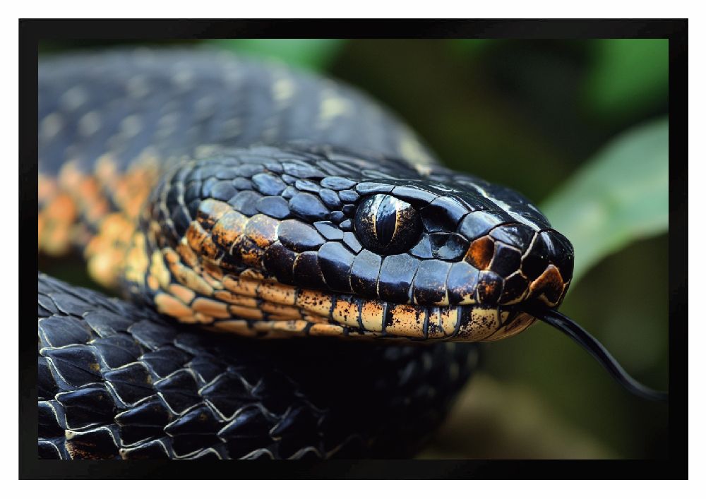 Fußmatte Schlange Natter Schmutzfangmatte F2656 60x40 cm