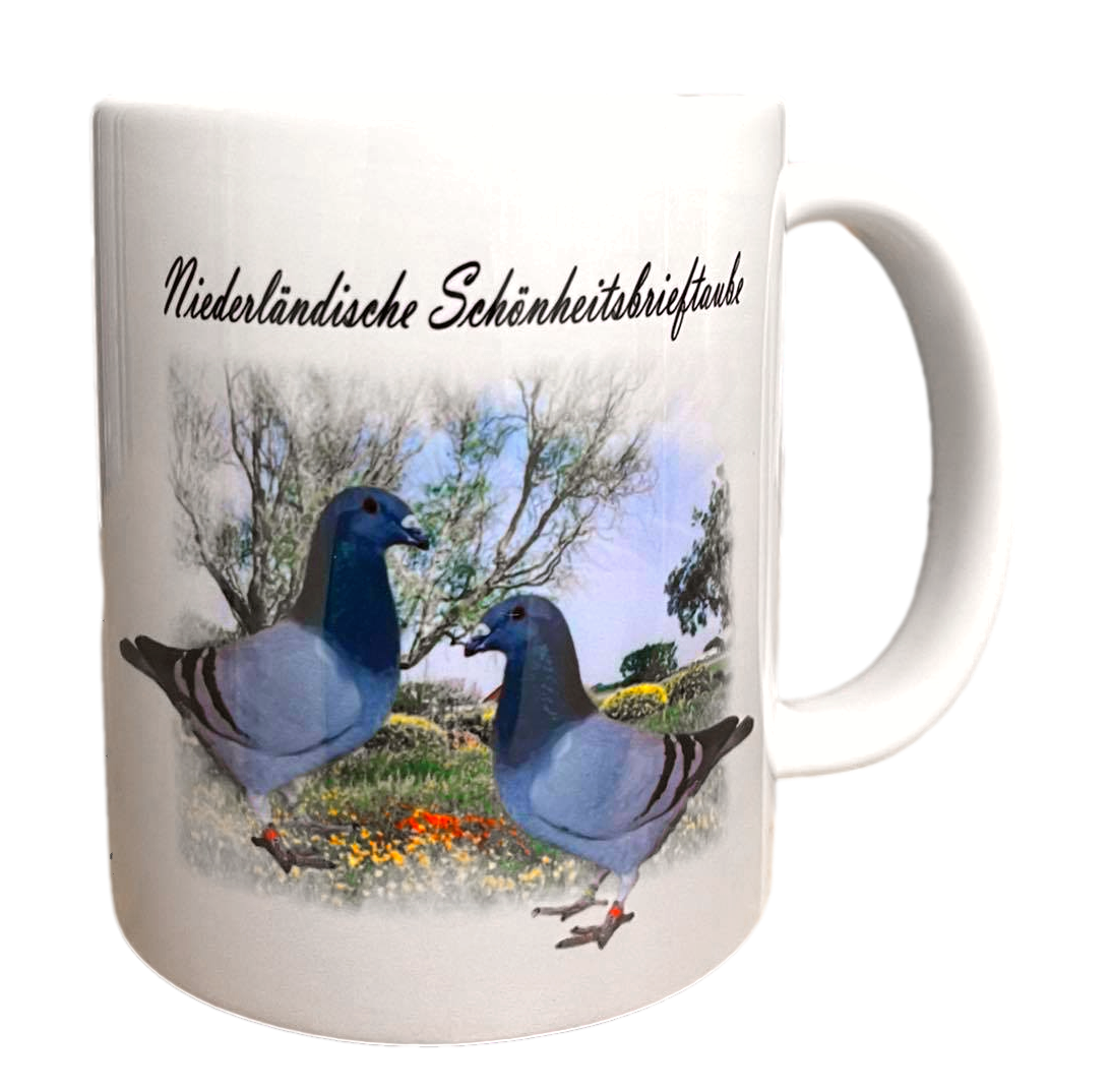 Kaffeetasse Tasse Tauben Niederl. Schönheitsbrieftaube  T15