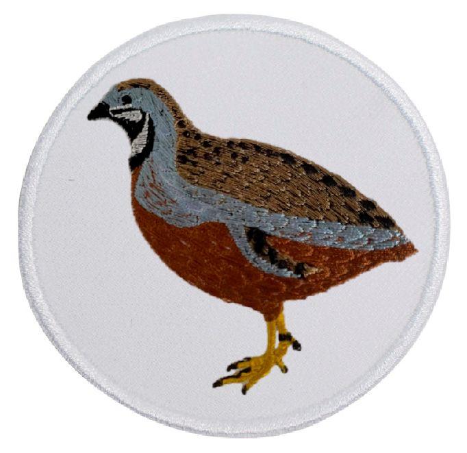 Chinesische Zwergwachtel  ... Aufnäher Patch 8 cm (2006)