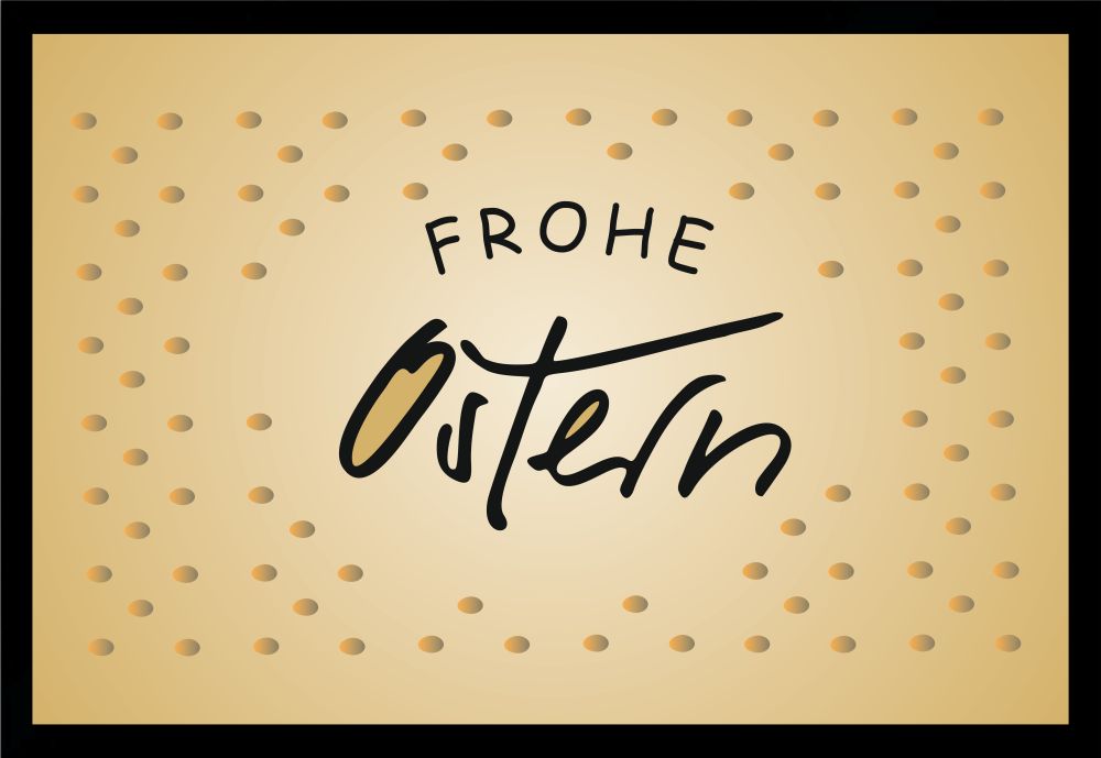 Fußmatte Schmutzfangmatte Abstreicher Frohe Ostern  F772 60x40 cm