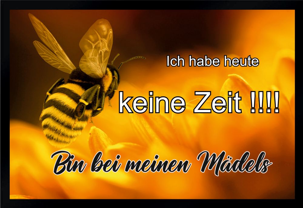 Fußmatte Schmutzfangmatte  Imker Biene Honig F134 60x40 cm